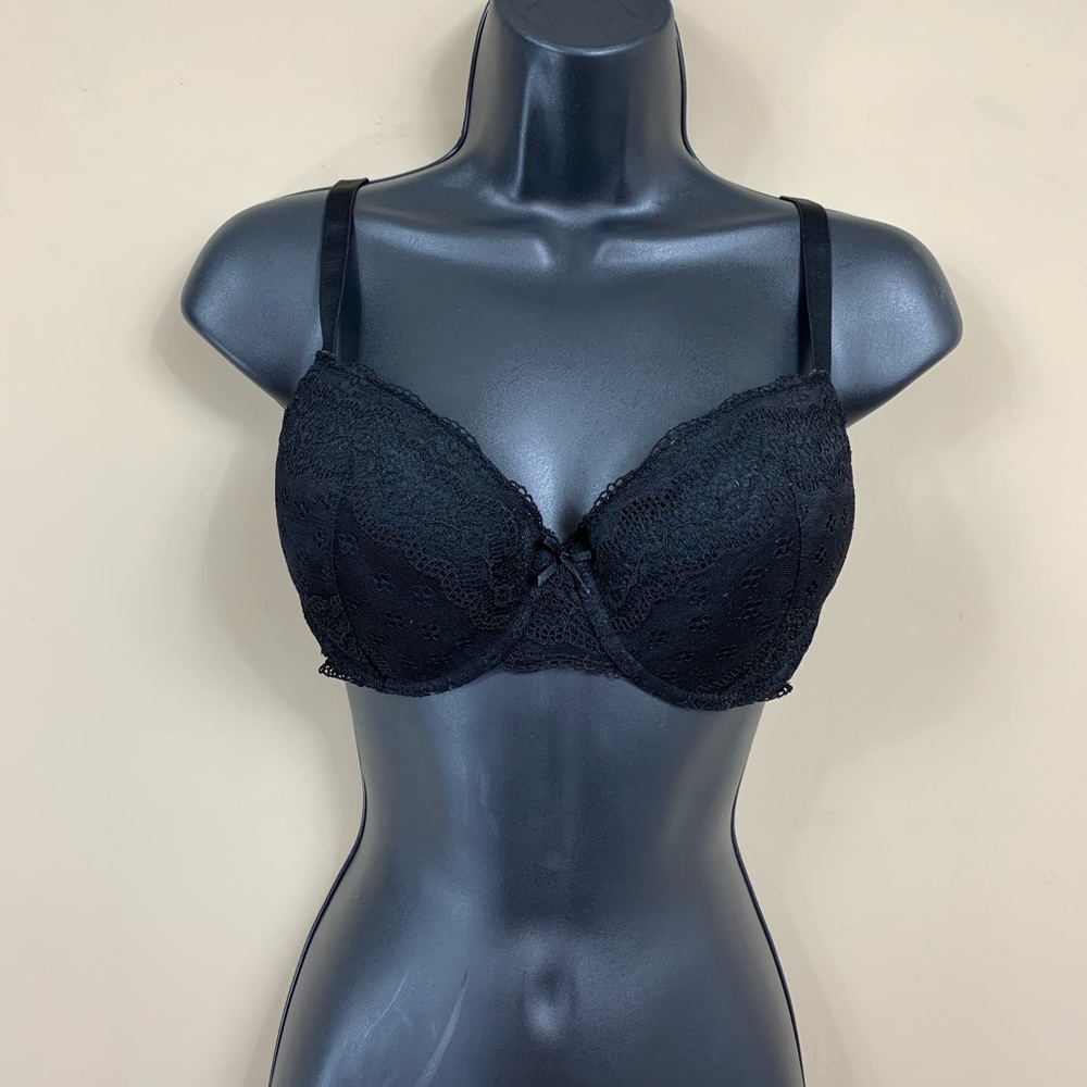 Marie Meili Black Lace Bra 34D
